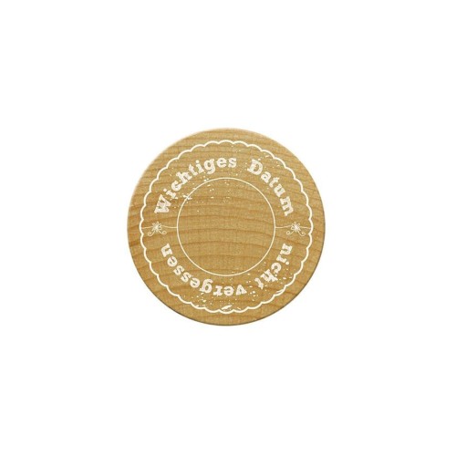 Stempel Wichtiges Datum von Woodies