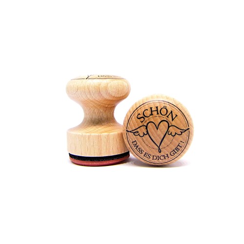 runder Stempel für Geschenkanhänger