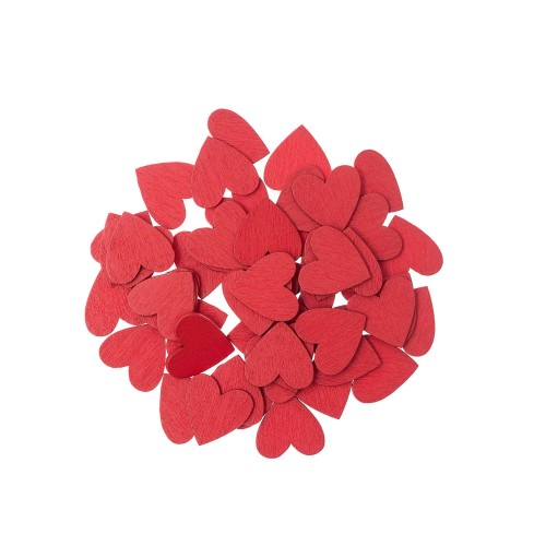 Holzstreu Herzen rot von Rico Design
