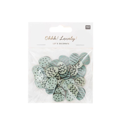 Ohhh! Lovely! Holzstreu Osterei mint Mix