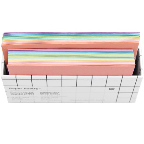 Farbauswahl Kartenset Rainbow pastel