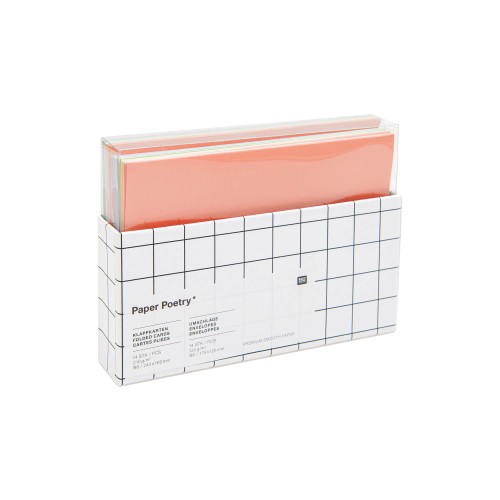 Paper Poetry Kartenset Rainbow pastel B6