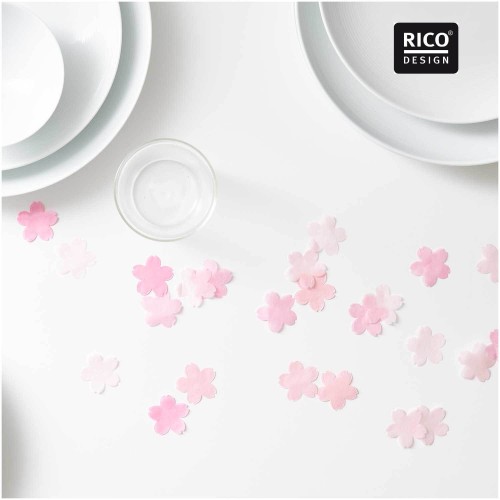 Konfetti Kirschblüten pastell rosa Mix  Anwendungsbeispiel
