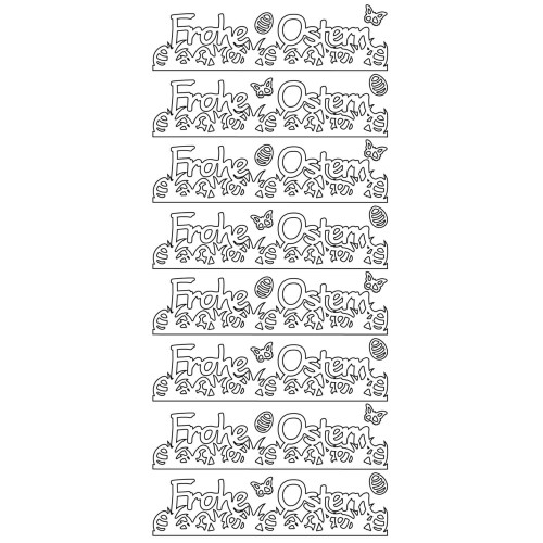 Konturensticker Frohe Ostern