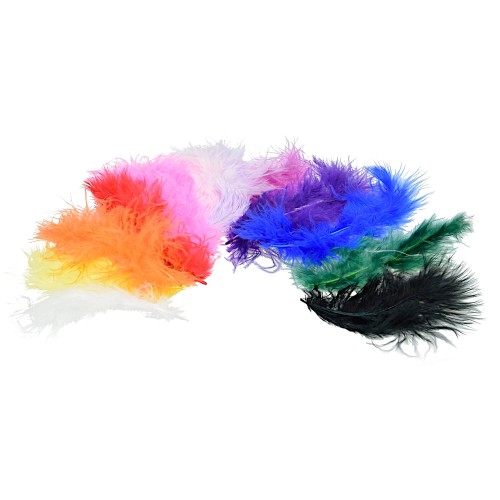 Bunte Marabufedern