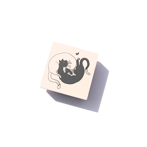 Stempel Katzen ca. 45 x 45 mm