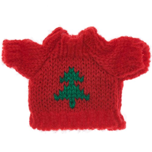 Miniatur Strickpullover Tanne