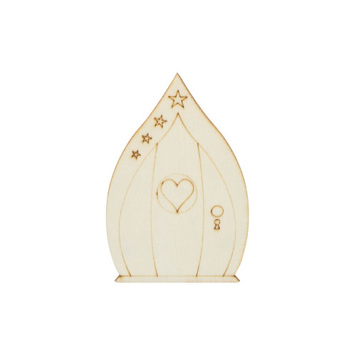 Miniatur Holztür spitz