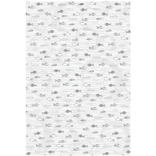Motivkarton Fische silber in A4 von HEYDA