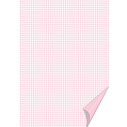 Motivkarton Karo rosa A4