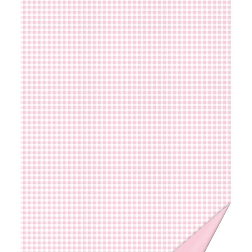 Detailansicht Motivkarton Karo rosa