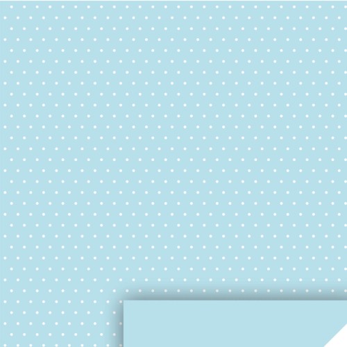 Detailansicht Motivpapier hellblau Punkte