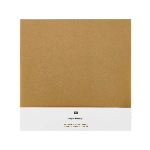 Paper Poetry Origami Papier Kraftpapier gold