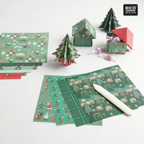 Origami Papier Weihnachtsmarkt Beispiele