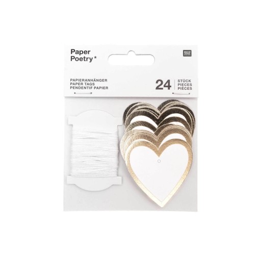 Paper Poetry Papieranhänger Herzform