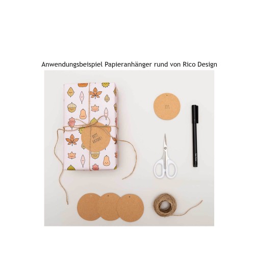 Anwendung Papieranhänger rund von Rico Design