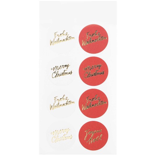 Papiersticker Merry Christmas