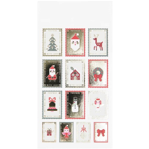 Papiersticker Weihnachtspost 3 Blatt