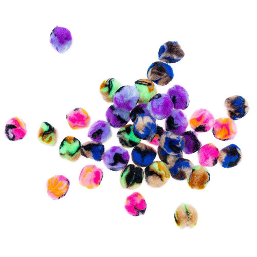 Pompons Leo Neon-Schwarz