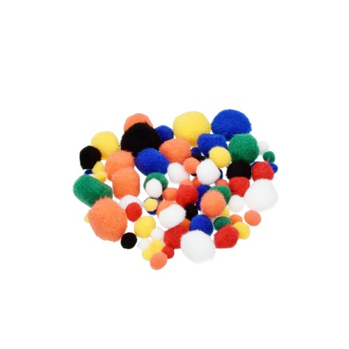 bunte Pompons 75 Stück von efco