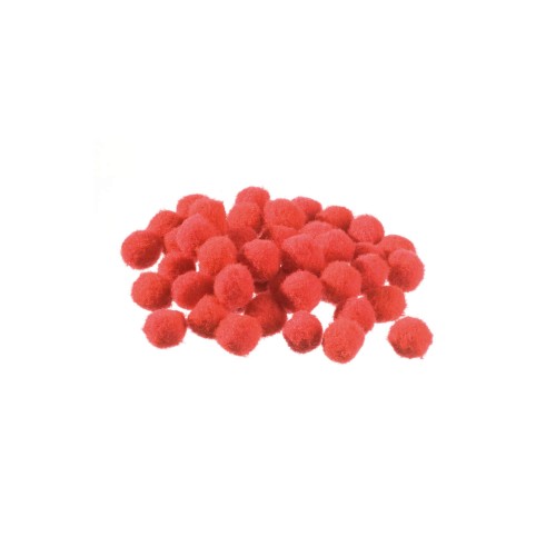 Pompons rot 15 mm 45 Stück von efco
