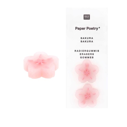 Radiergummis Kirschblüte rosa von Rico Design