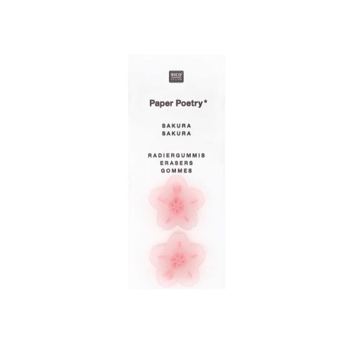 Paper Poetry Radiergummis Kirschblüte rosa