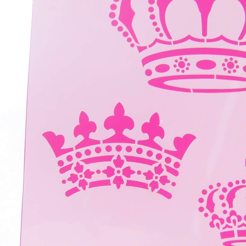 Wandschablone Kronen