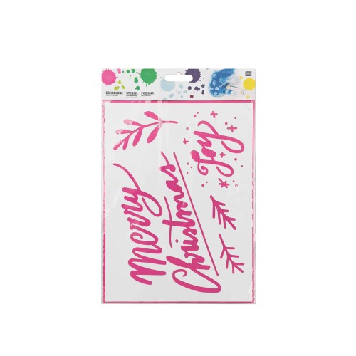Rico Design Schablone Merry Christmas