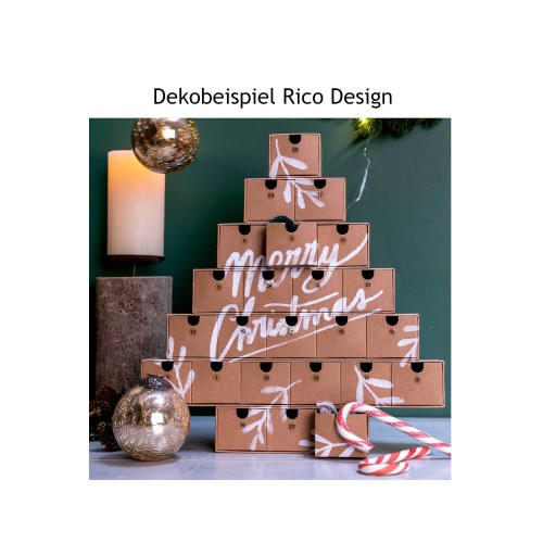 Basteln zu Weihnachten mit Schablonen von Rico Design