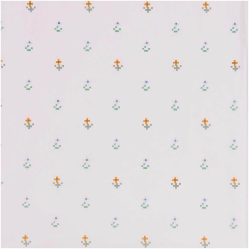 Seidenpapier Pixel Blumen 5 Bögen