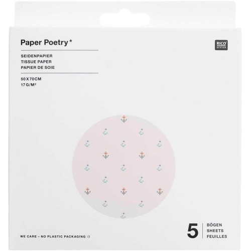 Paper Poetry Seidenpapier Pixel Blumen von Rico Design