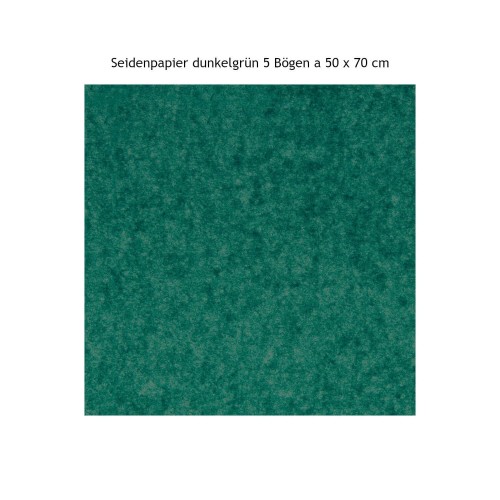 Seidenpapier dunkelgrün 50x70cm 5 Bögen