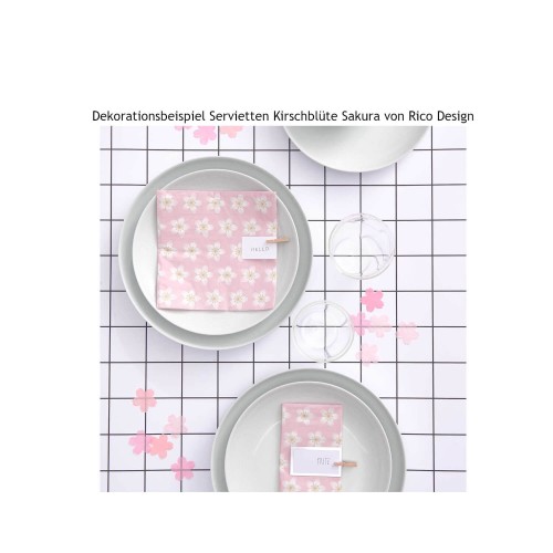 Dekoration Serviette Kirschblüte von Rico Design