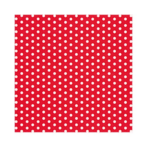 gepunktete Servietten rot