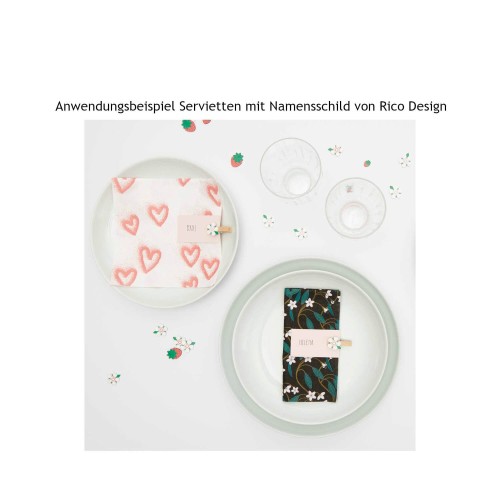 Anwendungsbeispiel Servietten Spray Herzen