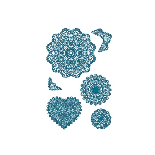 Paper Poetry Silikonstempel Doilies