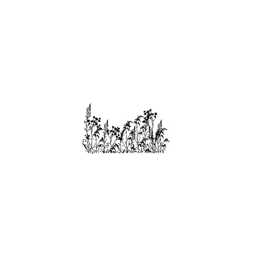 Stempel Gräser und Blumen transparent Detailansicht