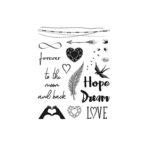 Stempelset Forever 15teilig von Viva Decor