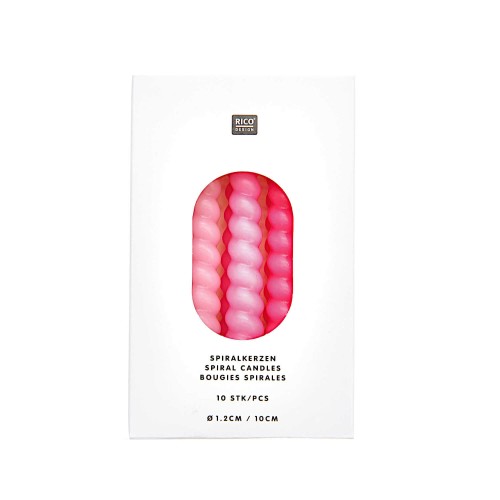 YEY! Let's Party Spiral Kerzen pinkmix