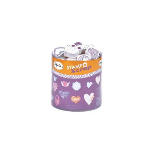 Aladine Stempelset Herzen