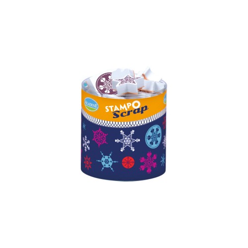 Stempelset STAMPO Scrap Schneeflocke inkl Stempelkissen