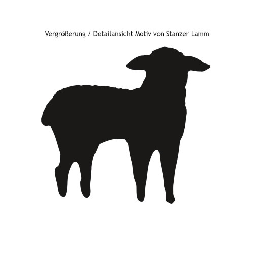 Vergrößerung Detailansicht Motiv von Stanzer Lamm