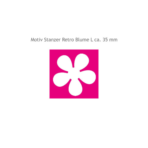 Vergrößerung Motiv von Stanzer Retro Blume L