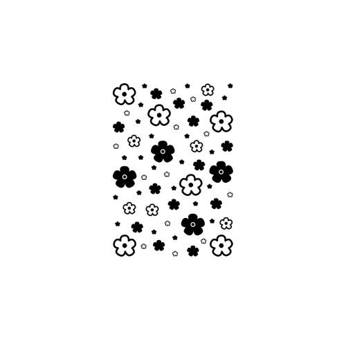 Stempel Blumen transparent einteilig