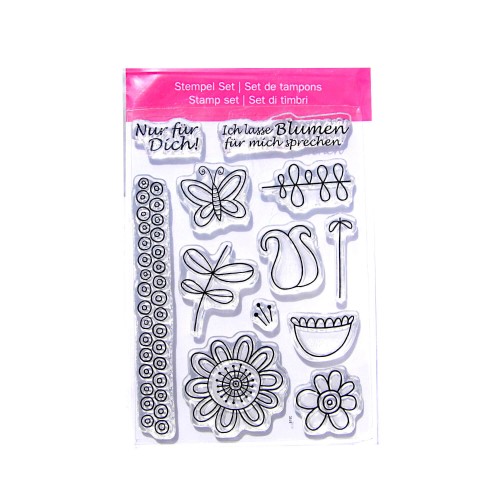 Blumenstempel transparent
