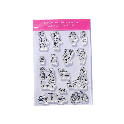 Stempel Dorf Menschen