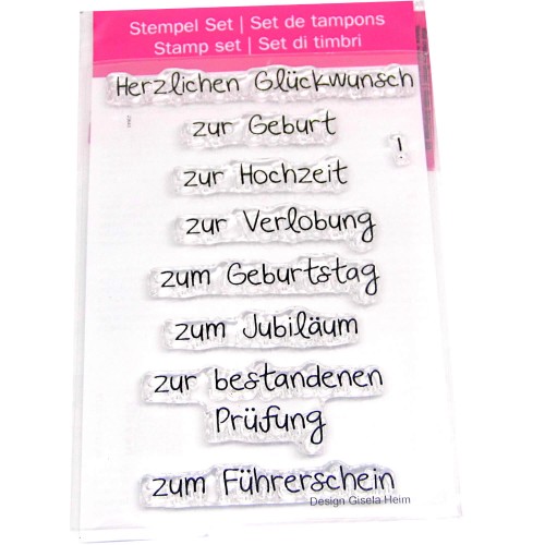 Stempel Herzlichen Glückwunsch