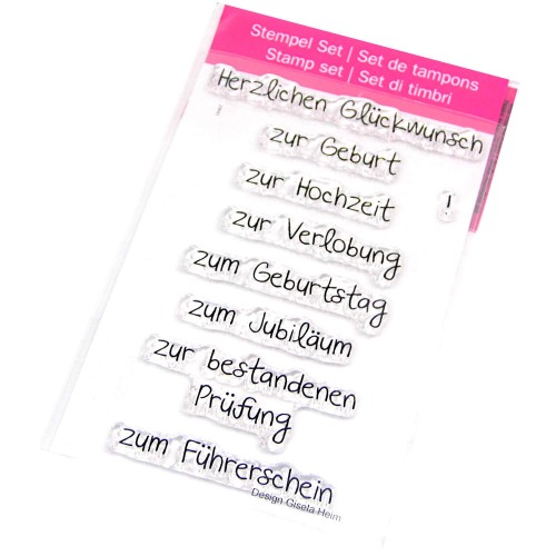 Stempelset Glückwünsche
