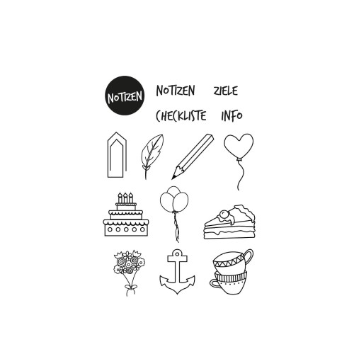 Stempelset Bullet Journal von efco